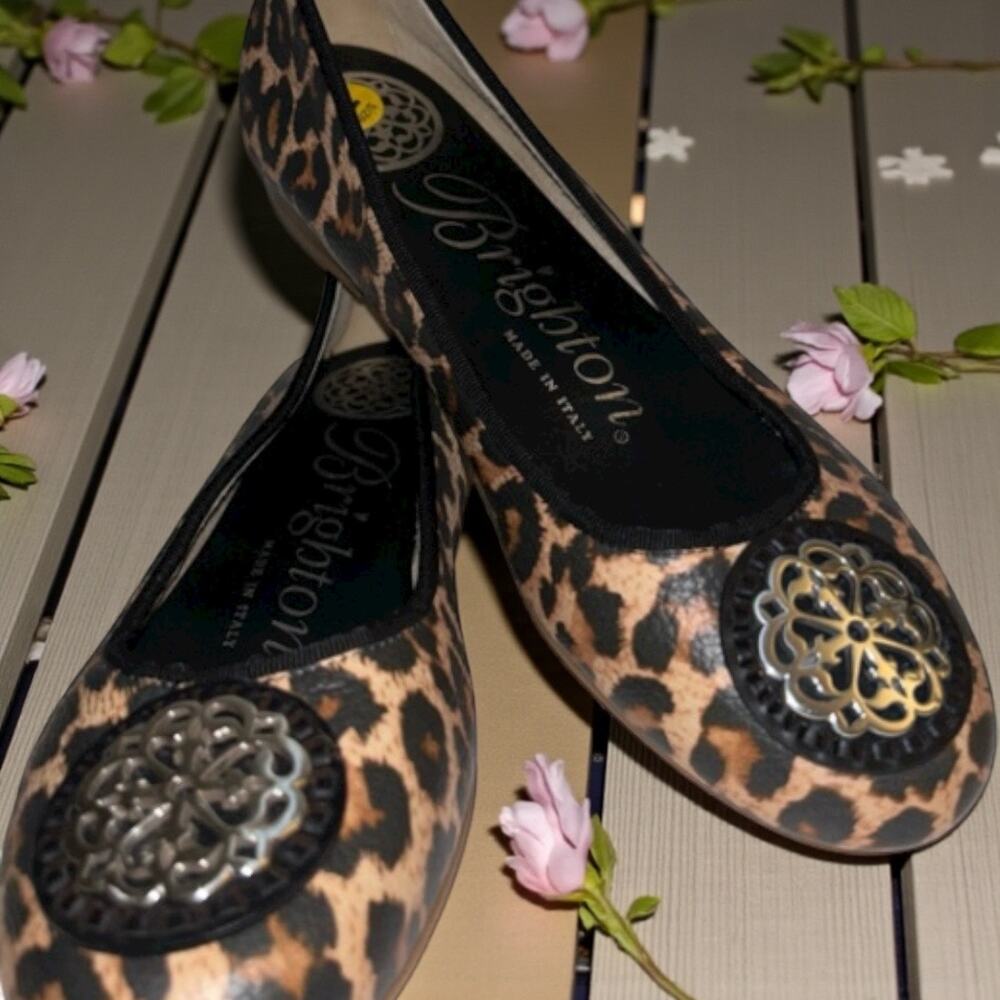 Brighton Aleta Ballerina Flats Leopard Print 7 – Chic & Classic NWOB